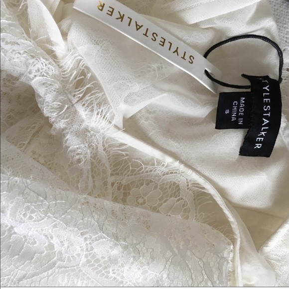 676-7 STYLESTALKER MARCELLE LACE SLIP DRESS Lingerie - Picture 5 of 8